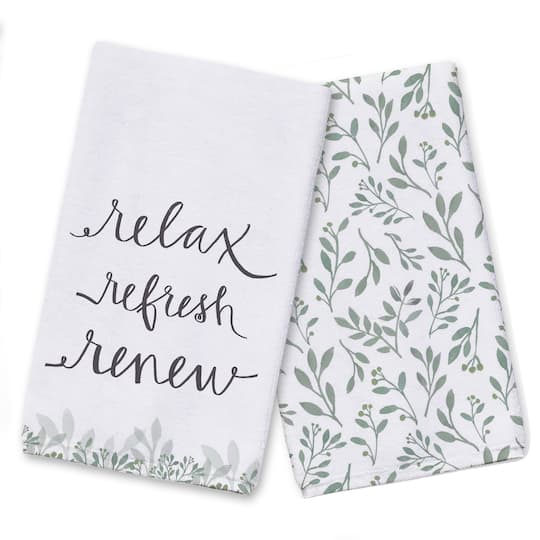 Relax Refresh Renew Tea Towel Set